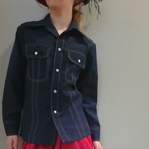 Vintage 70s Western Snap Button child shirt